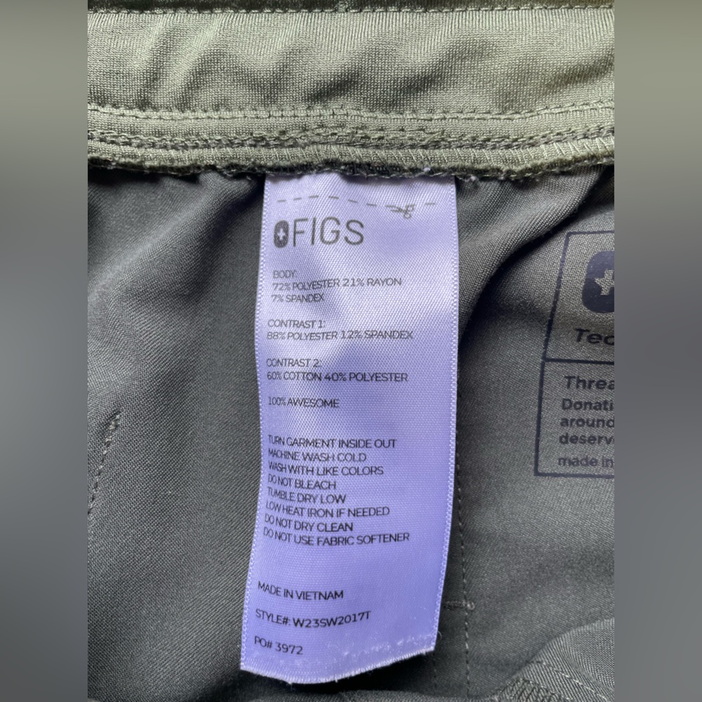 Figs Zamora jogger scrub pants size Small Tall - Picture 7 of 7